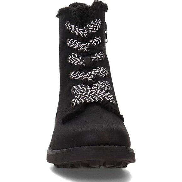 LifeStride Women's Kunis Cozy Winter Combat Snow Boots Lace-up Black Size 6.5 - Picture 2 of 7